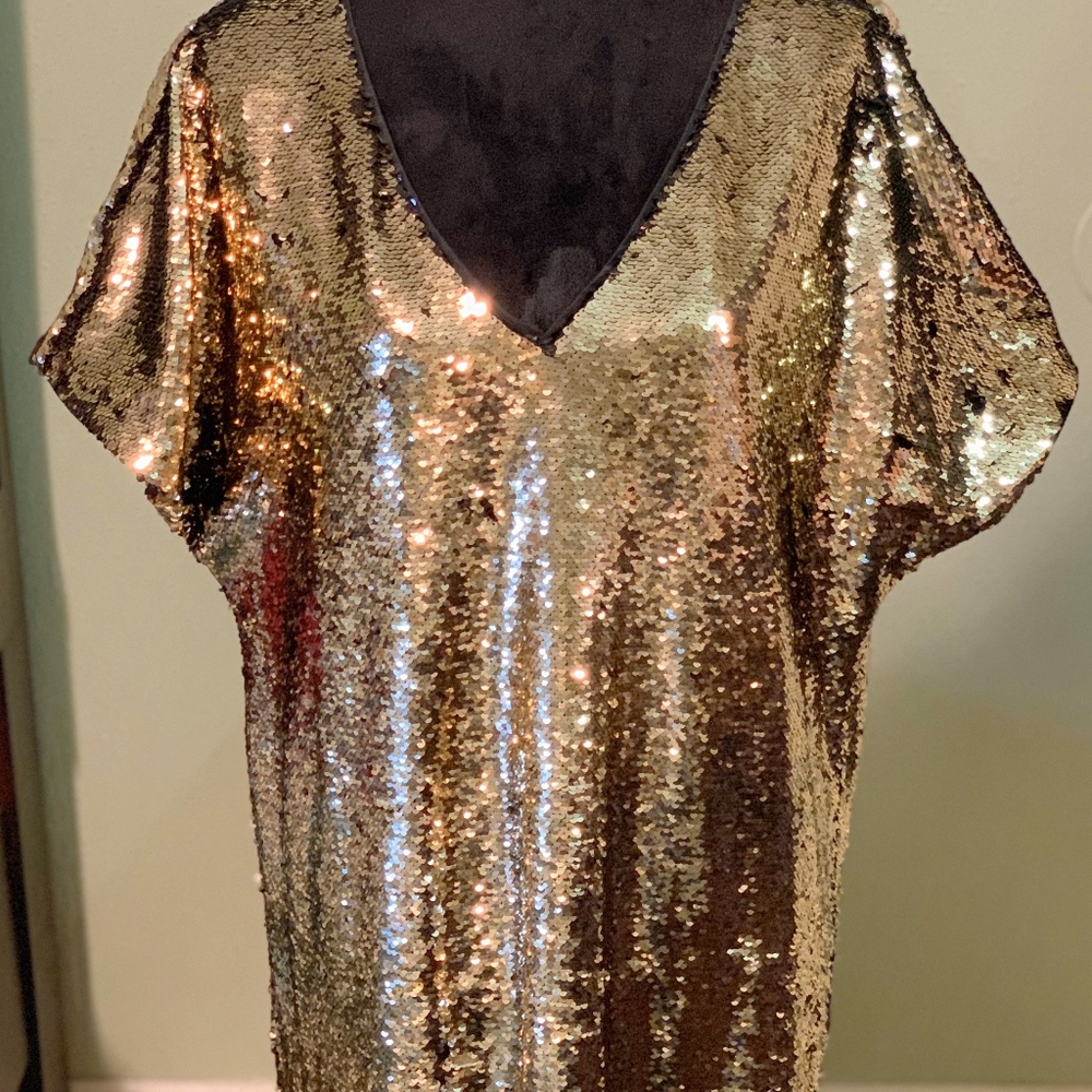 Tracee Ellis Ross Gold Sequin Dress
